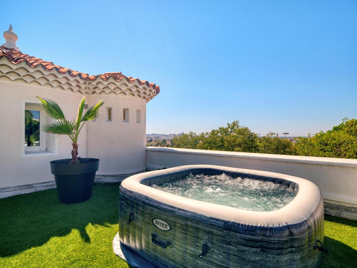 Апартаменты La Bastide De Saint Barnabe - Jacuzzi Terrasse Clim Wifi Parking Petanque Марсель Экстерьер фото